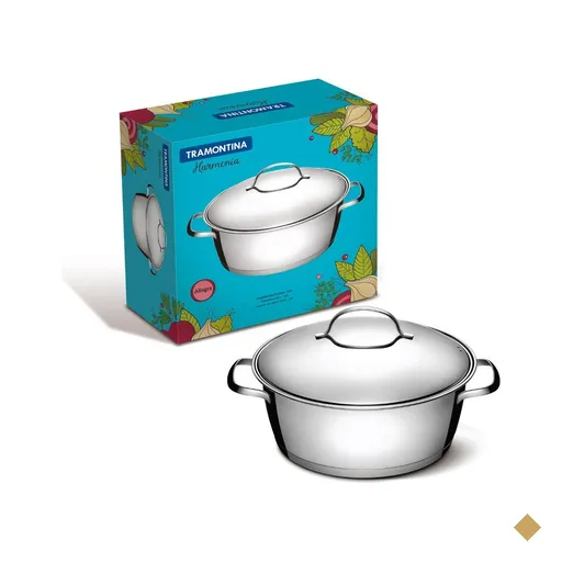 Caçarola Rasa Tramontina Allegra 24cm Inox 62653240