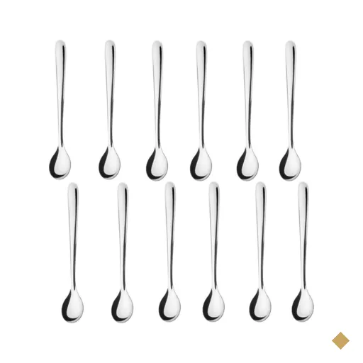 Colher Para Mexer Suco 12 Peças Moniz Conjunto De Colheres 18cm De Aço Inox…