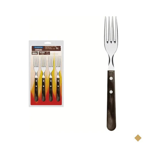 Conjunto de Garfos Jumbo para Churrasco Tramontina em Aço Inox com Cabo…