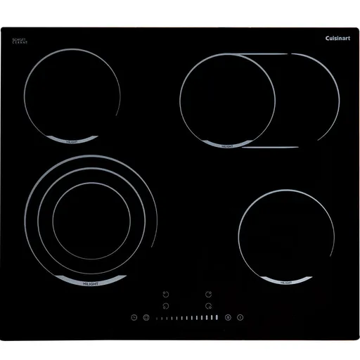 Cooktop Elétrico Cuisinart Arkton Vitrocerâmico com 04 Bocas