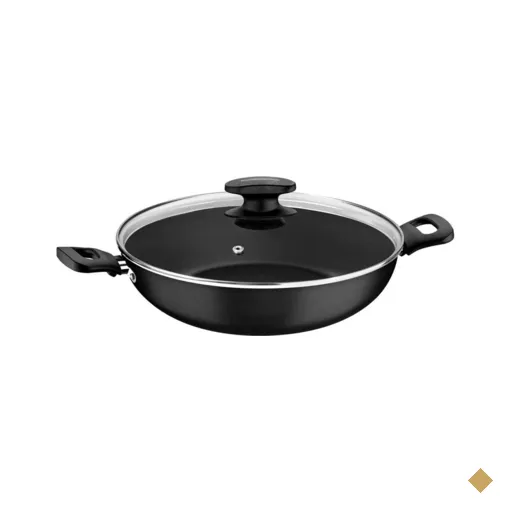 Wok Tramontina Loreto em Alumínio Antiaderente Starflon Max Grafite 28 cm 3,3 L