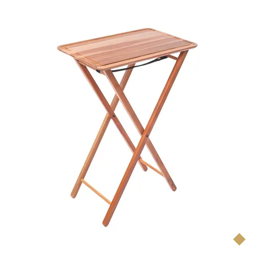 Bancada de Madeira Teca para Churrasco Tramontina 58 x 38 cm Natural