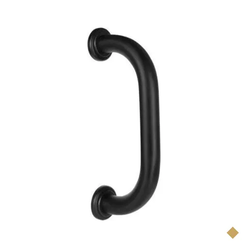 Barra de Apoio 30cm Classic Black Matte Cb2304 Ducon Metais