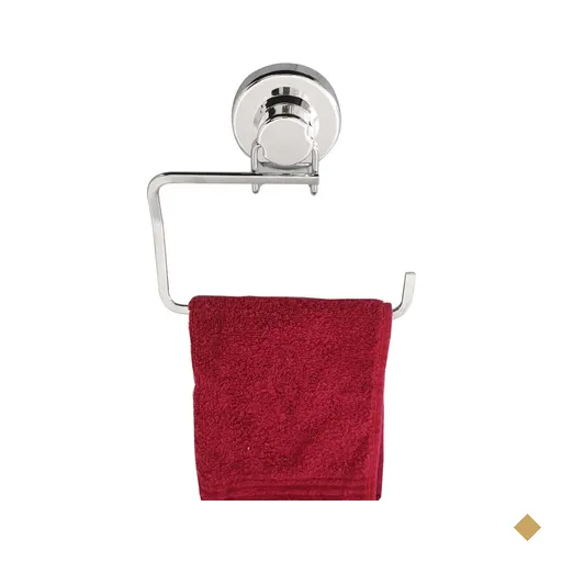 Porta Toalha de Rosto Toalheiro de Lavabo com Ventosa Faciliti Cromado Schmitt