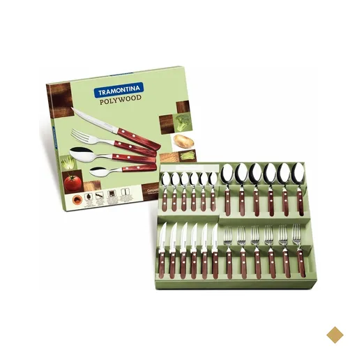 Conjunto de Talheres 24 Peças Polywood Tramontina 21199905