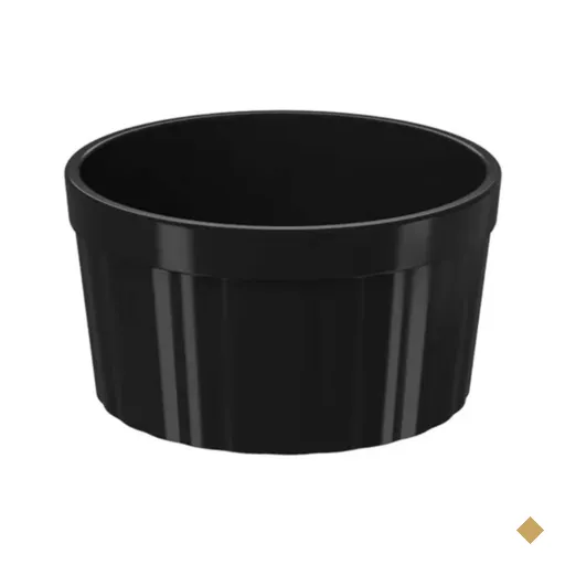 Ramekim Preto 150ml Molheira Brinox Pote Molho Potinho Petiscos Pequena Coza