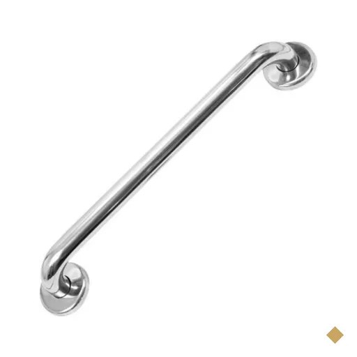 Barra alça de apoio para banheiros em inox para idosos 60 Cm