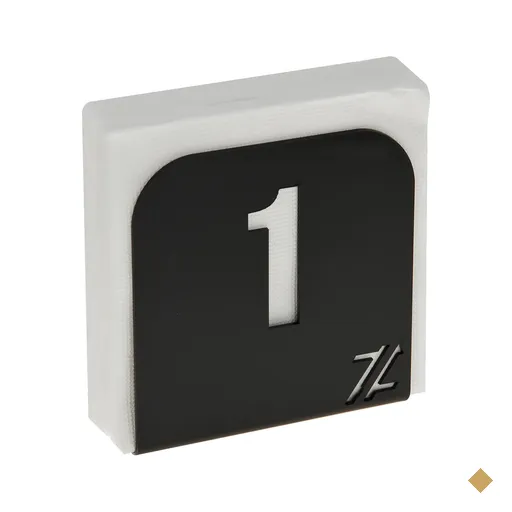 Porta Guardanapo Restaurante Numerado 1 ao 20 Preto Acrílico de Mesa