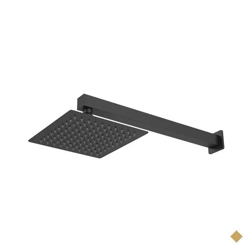 Ducha Slim C/haste 20cm Dax Del Toro Black Dax-1970-20-dt-bl