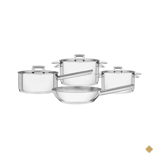 Jogo de Panela Tramontina Brava 4 Peças Aço Inox 65400/020