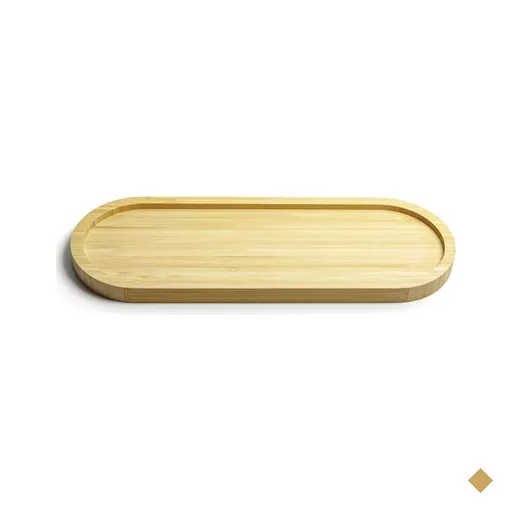 12 Travessas de Bambu Petisqueira 33x12cm Bandeja UZ Servir Decorar Gamela