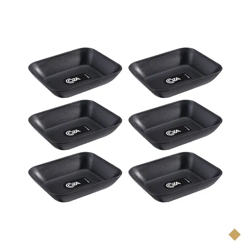 6 Mini Molheiras Petisqueiras Essential Coza 10x9cm Preto Sushi Plásticos…