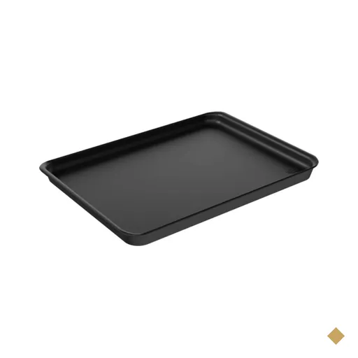 Bandeja Plástica para Servir Coza 32x23cm Preto Restaurante A4 Casual…
