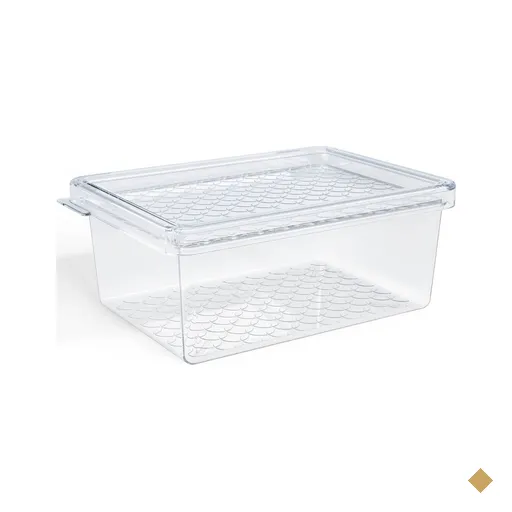Organizador de Geladeira com Tampa 660ml Cozinha Multiuso Frutas Pequeno…
