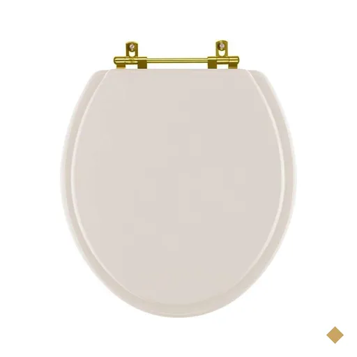Assento Sanitário Convencional Oval Amendoa para Vaso Ideal Standard com…
