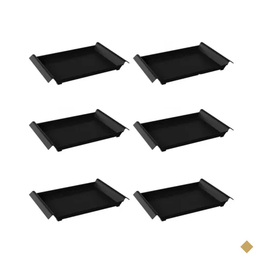 Kit 6 Bandejas Plástica Grande Servir Self Service 45x29cm Restaurante Hotel…