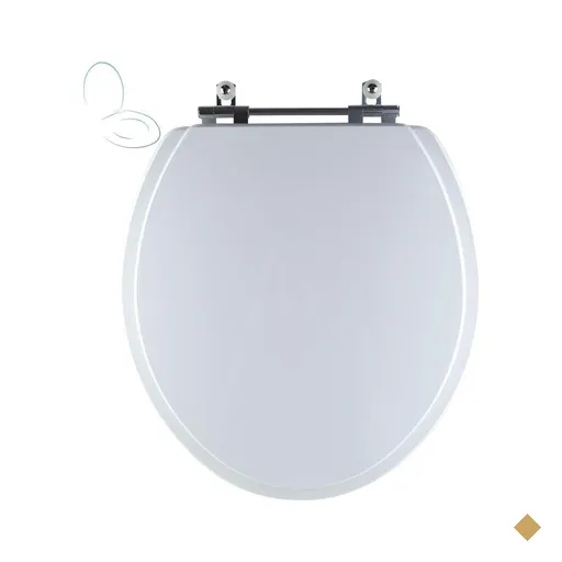 Assento Sanitário Tampa de Vaso Branco Mdf Laqueado Saveiro para Bacia Celite