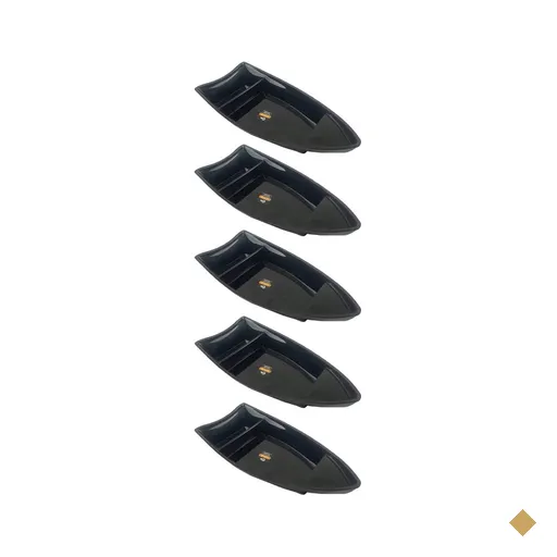 Conjunto 5 Barcas para Sushi Comida Japonesa Oriental Pretos Uno Coza Plástico…