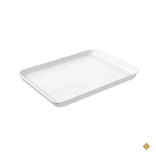 12 Bandejas Plásticas para Servir Hamburguer 32x23cm Restaurante Branco A4 Uno…