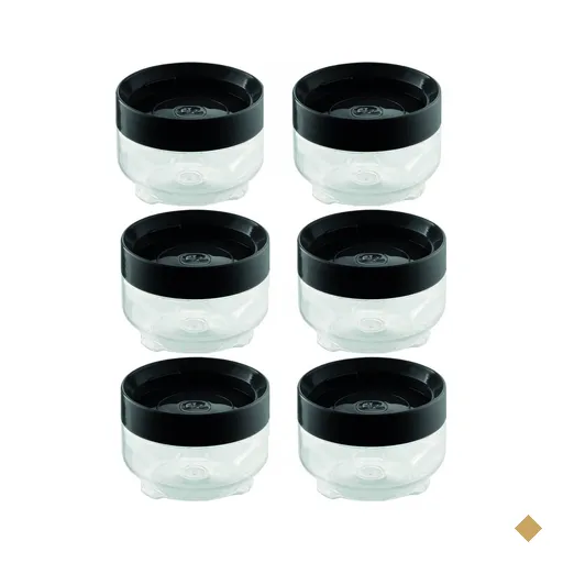 Kit 6 Porta Mantimentos UZ Empilhável 300ml Organizador com Tampa de Plástico…