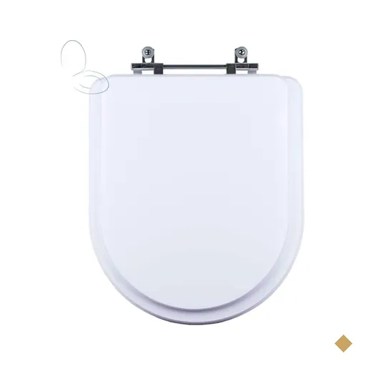 Assento Sanitário Tampa de Vaso Branco Resina Poliester Level para Bacia Deca