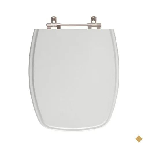 Tampa Vaso Poliéster Plus Cinza Claro para Bacia Fiori 6lpf