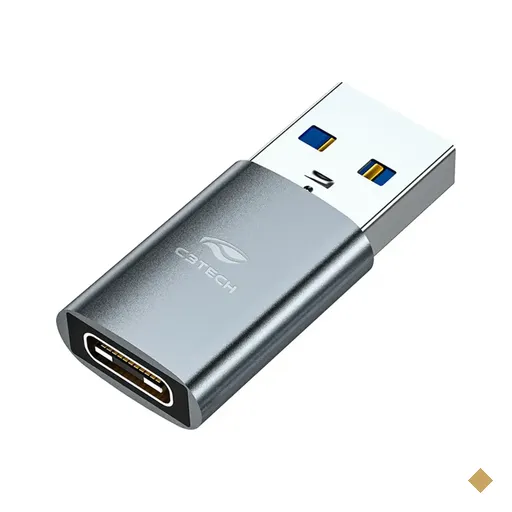 Adaptador Conversor USB Tipo-C (F) x USB Tipo-A (M) OTG - C3Tech OTG-10