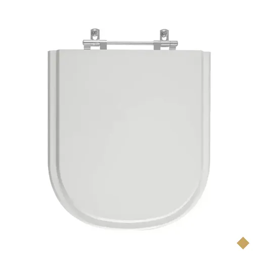 Assento Sanitário Poliester Vogue Plus Cinza Claro para vaso Deca