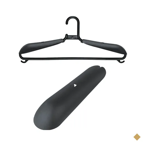 Kit 40 Ombreiras para Cabide Resistentes Plástico Pretas Lavanderias Hotéis…