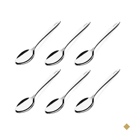 Conjunto 6 Colheres para Servir Arroz Molhos 24,5cm Aço Inox Restaurantes…