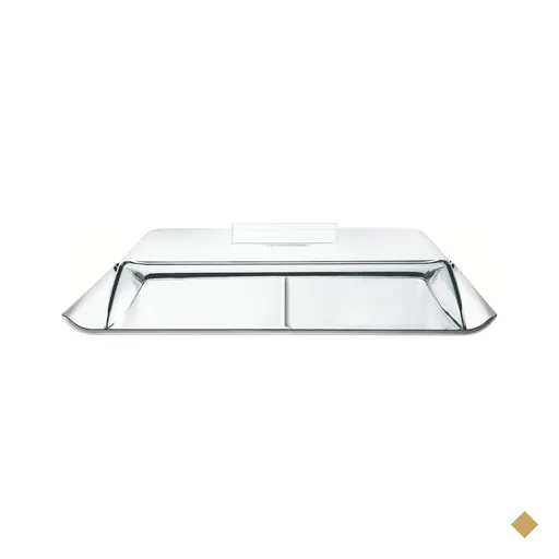 Porta Frios Tramontina Quadrata em Aço Inox com Tampa Prato Organizador de…
