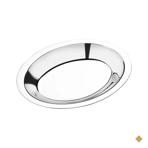 20 Travessas 20cm de Aço Inox Ovais para Servir Porções Saladas Massas…