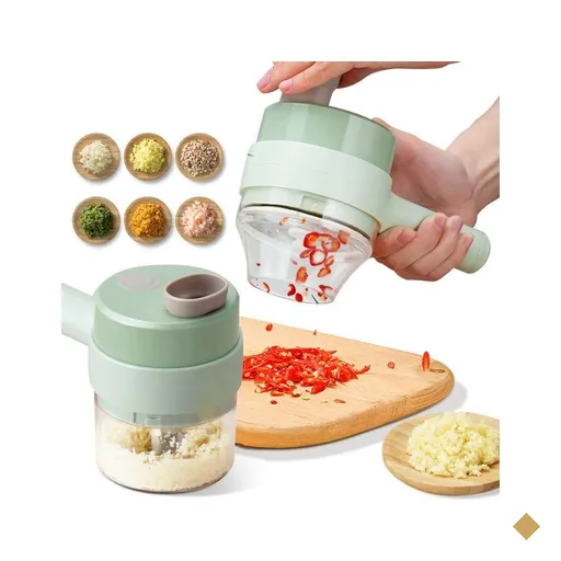 Triturador de Legumes Elétrico Multifuncional 4 em 1 Cozinha