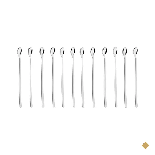 Kit 12 Colheres Cabo Longo Bailarina Inox 30cm Tramontina para Mexer Suco…