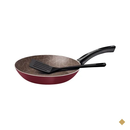 Frigideira Tramontina Paris c/Espátula 22cm 1L - Vermelho