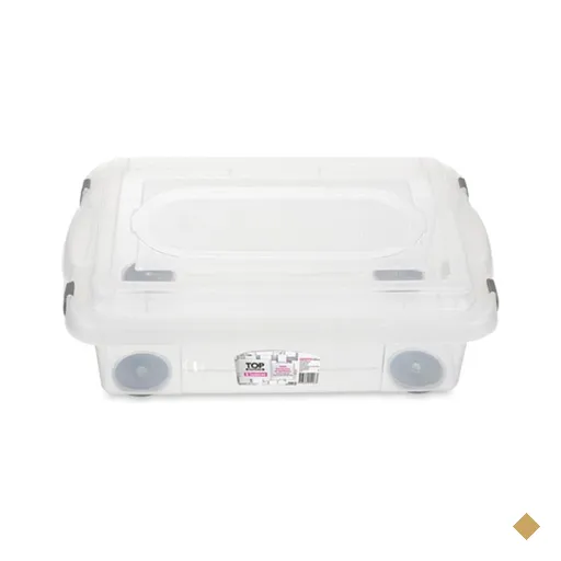 Caixa Organizadora Plástica 8,6L Transparente Sanremo