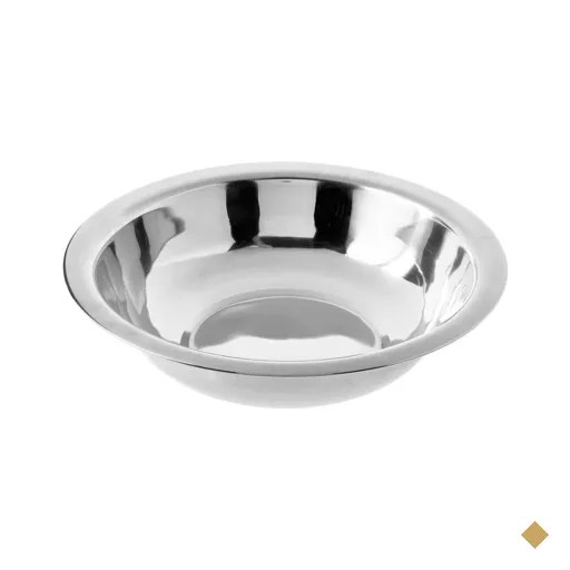 Tigela Funda Redonda 16cm Bowl em Aço Inox 350ml Hercules Prata