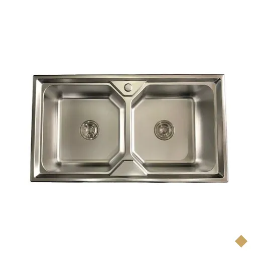 Cuba Inox Gourmet Cozinha Dupla Luxo Aço 304 Com Válvula