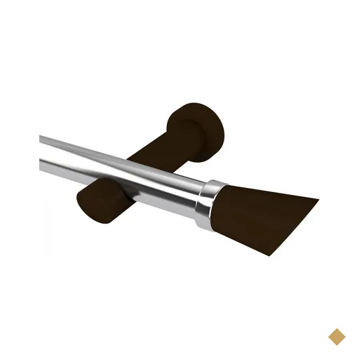 Kit Varão Simples de Cortina 19mm 400cm com Emenda Alemão Nobre Belchior