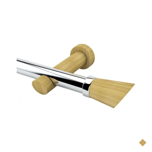 Kit Varão Simples de Cortina 19mm 400cm com Emenda Alemão Plus Belchior 