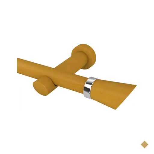 Kit de Varão Simples de Cortina 28mm 300cm com Emenda Alemão Belchior