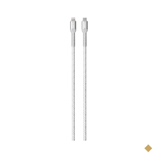 Cabo Lightning USB-C com 1,2 Metros para iPhone Cinza - Laut - LT