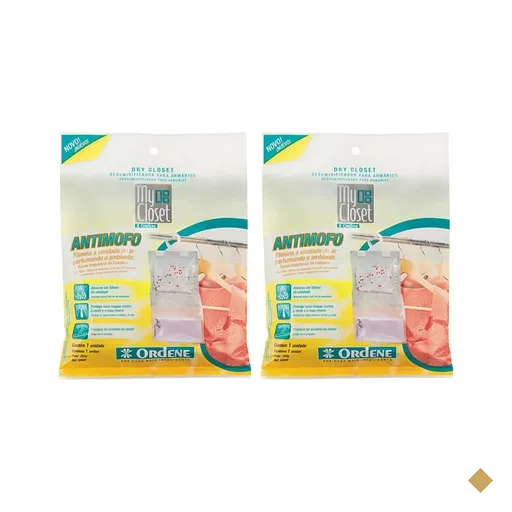 Kit 2 Anti Mofo Desumidificador Para Armários com Gancho Lav