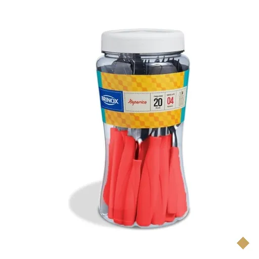 Faqueiro Brinox 20 peças Vermelho Itaparica - 6000757