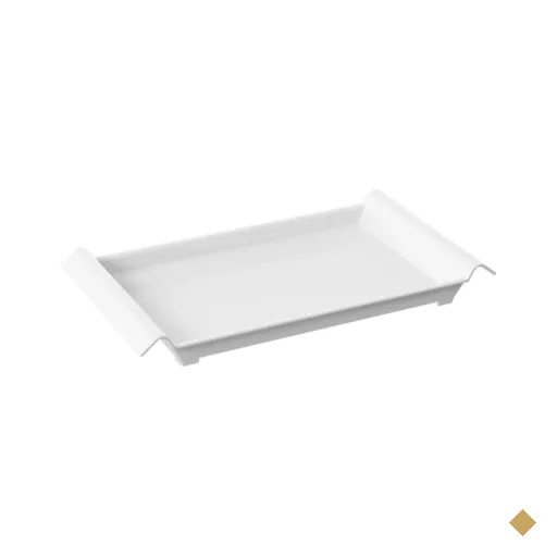 Bandeja de Servir com Alças 34x19cm Branca Restaurante Café da Manhã…