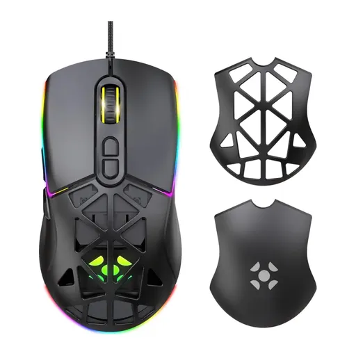 Mouse Gamer Fortrek Striker, 12.800 DPI, RGB, 7 Botões Programáveis, Macro…
