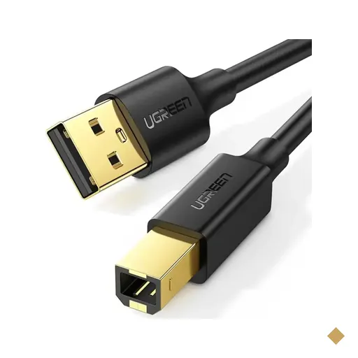 Cabo Impressora Ugreen USb 2.0 para BM 5 Metros - Preto