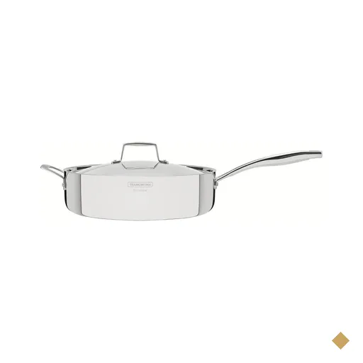 Frigideira Tramontina Grano Aço Inox com Tampa 30 cm 5,6 L