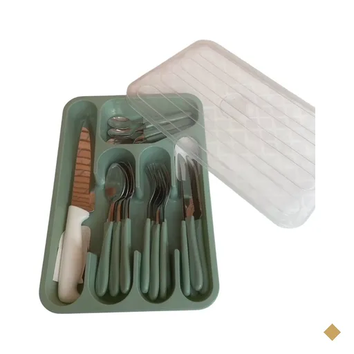 Lindo Faqueiro para 6 pessoas gaveteiro e faca cozinha OLIVA