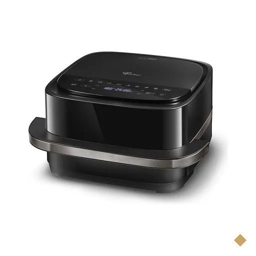 Air Fryer Dual Grill 4Litros Preto Fischer - Preto